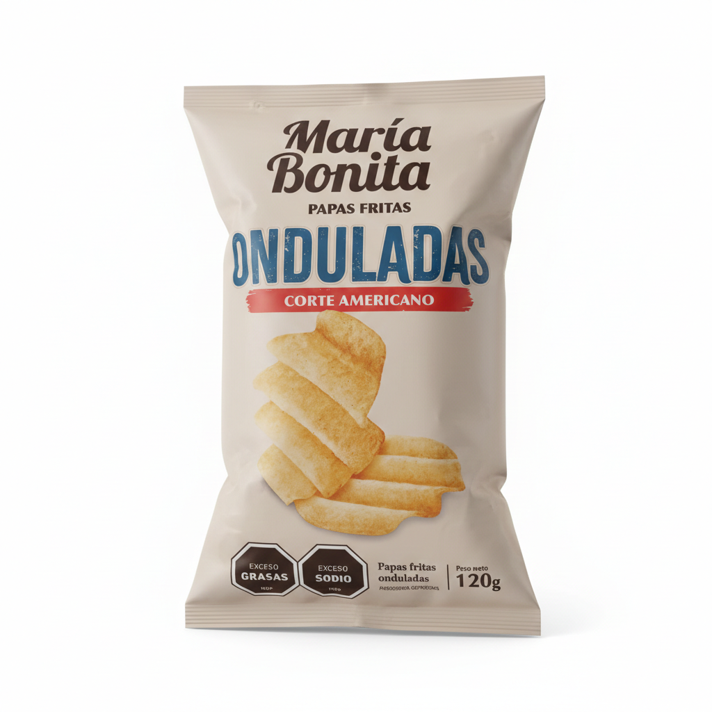 Papas fritas Onduladas María Bonita
